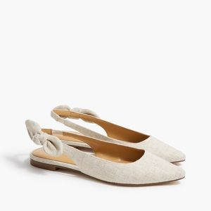Jcrew Factory Bow-back flats BQ432